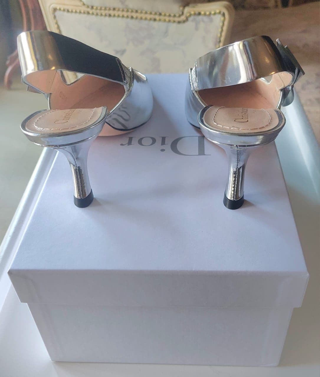 Dior Silver J'adior Slingback Pump thumbnail 2
