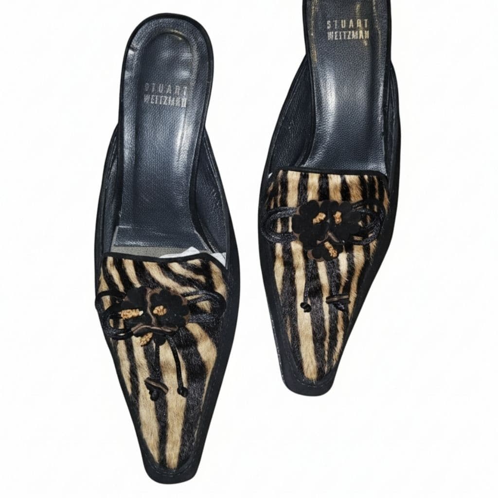 Stuart Weitzman Flora Edition Cognac Zebrette thumbnail 1