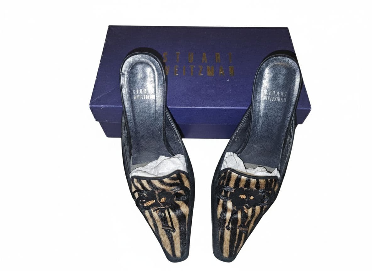 Stuart Weitzman Flora Edition Cognac Zebrette thumbnail 2