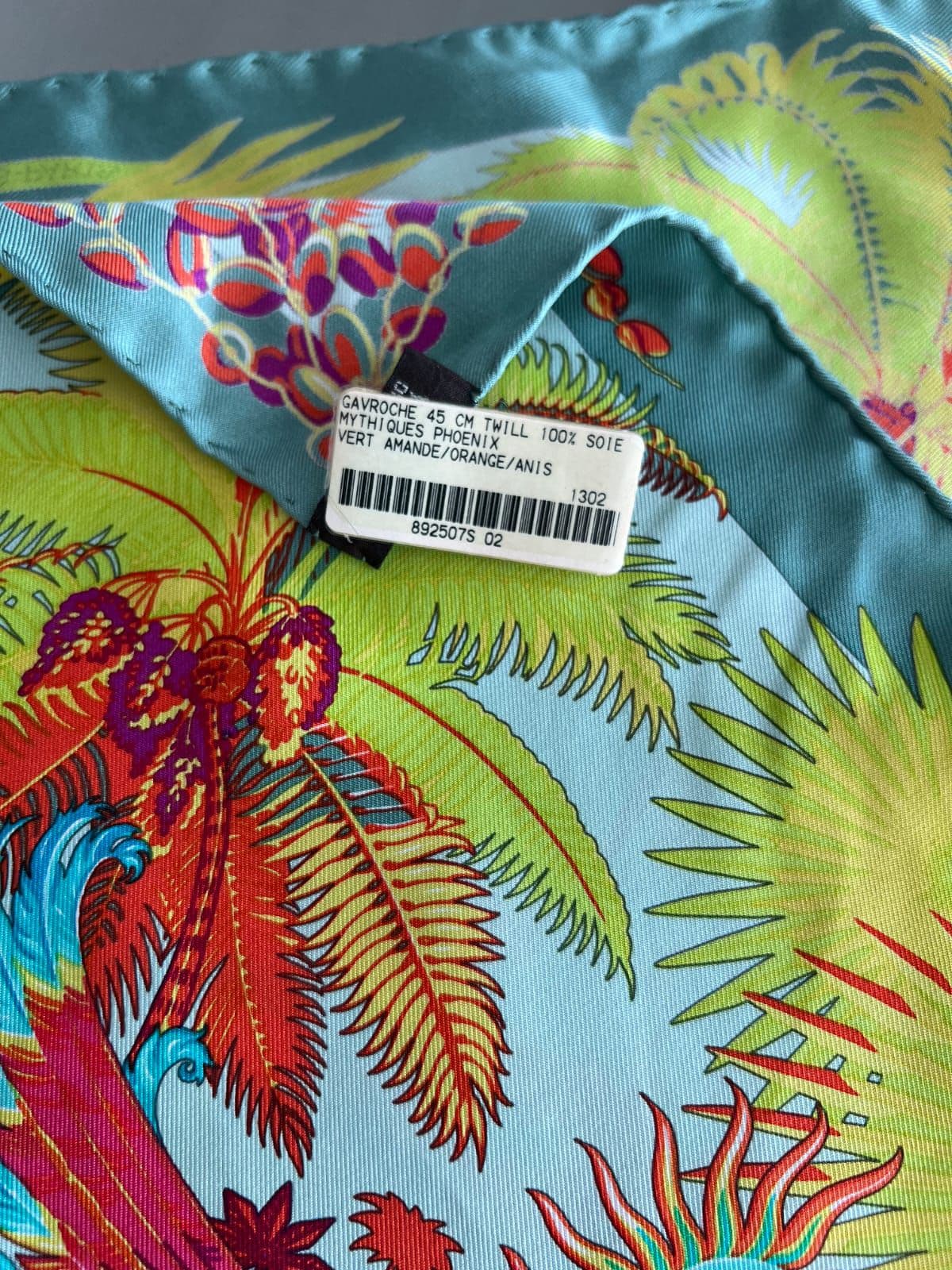 Hermes Multicolor Mythiques Phoenix Silk Square Scarf thumbnail 2