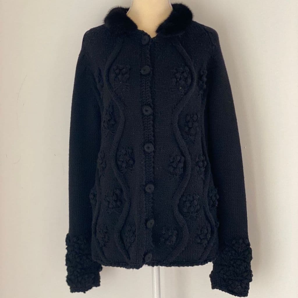 Blumarine black cardigan