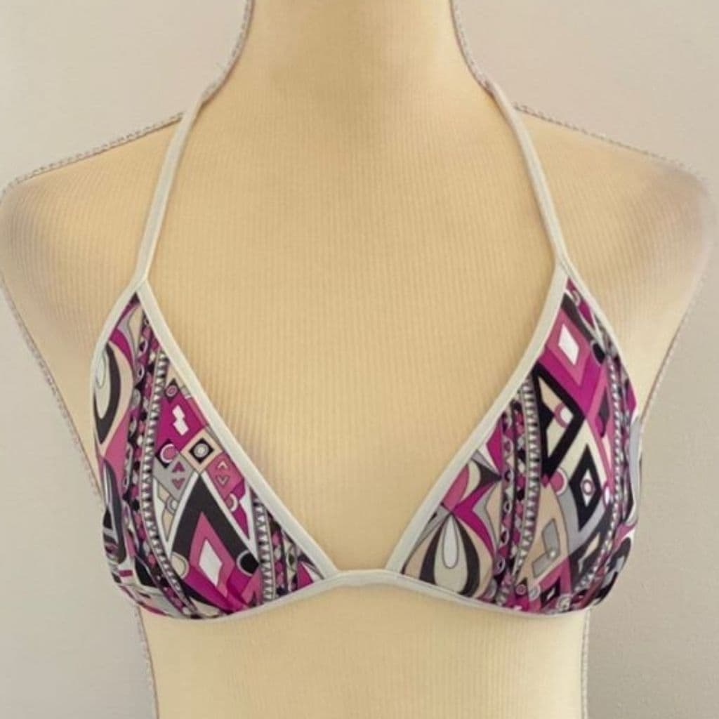Emilio Pucci Bikini Bra white & pink