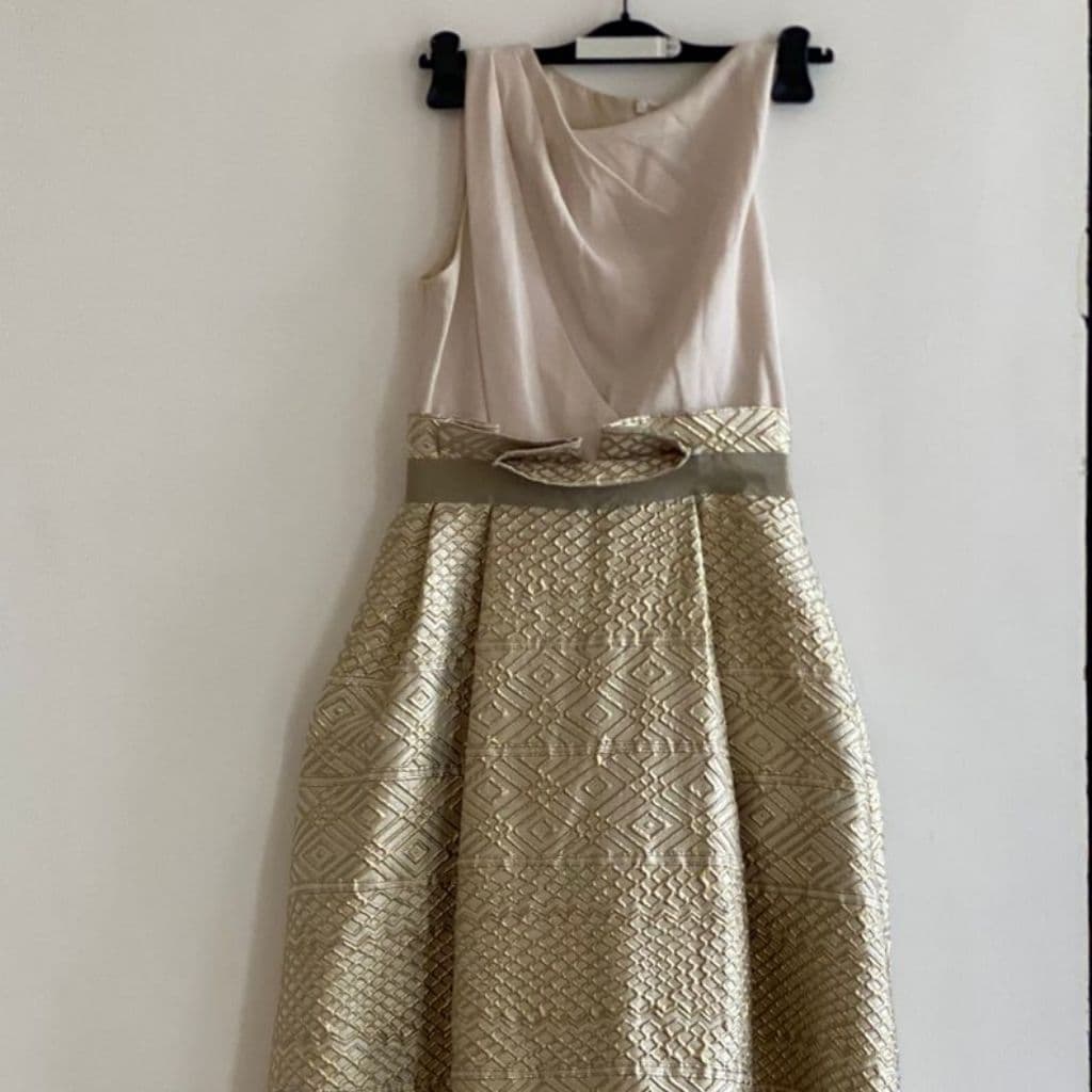 Max Mara Golden Dress