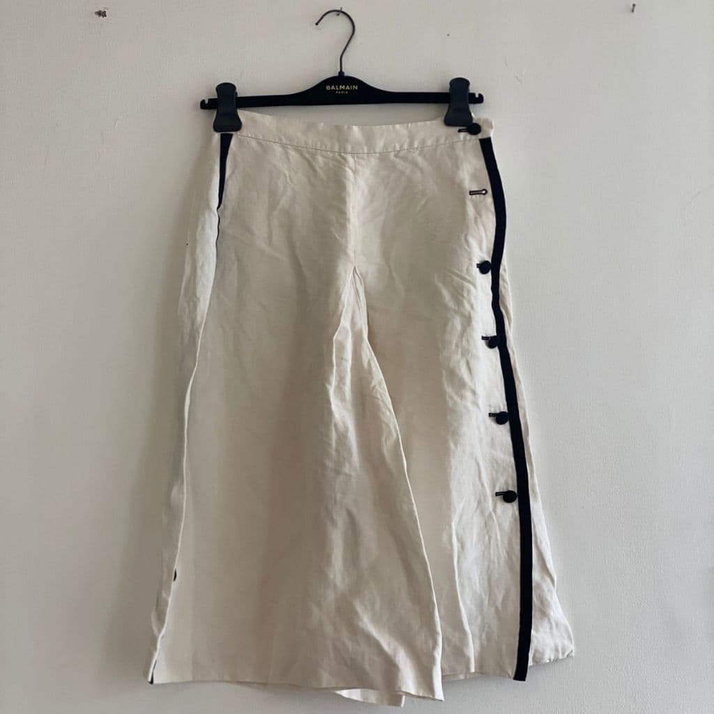 Max Mara white culottes