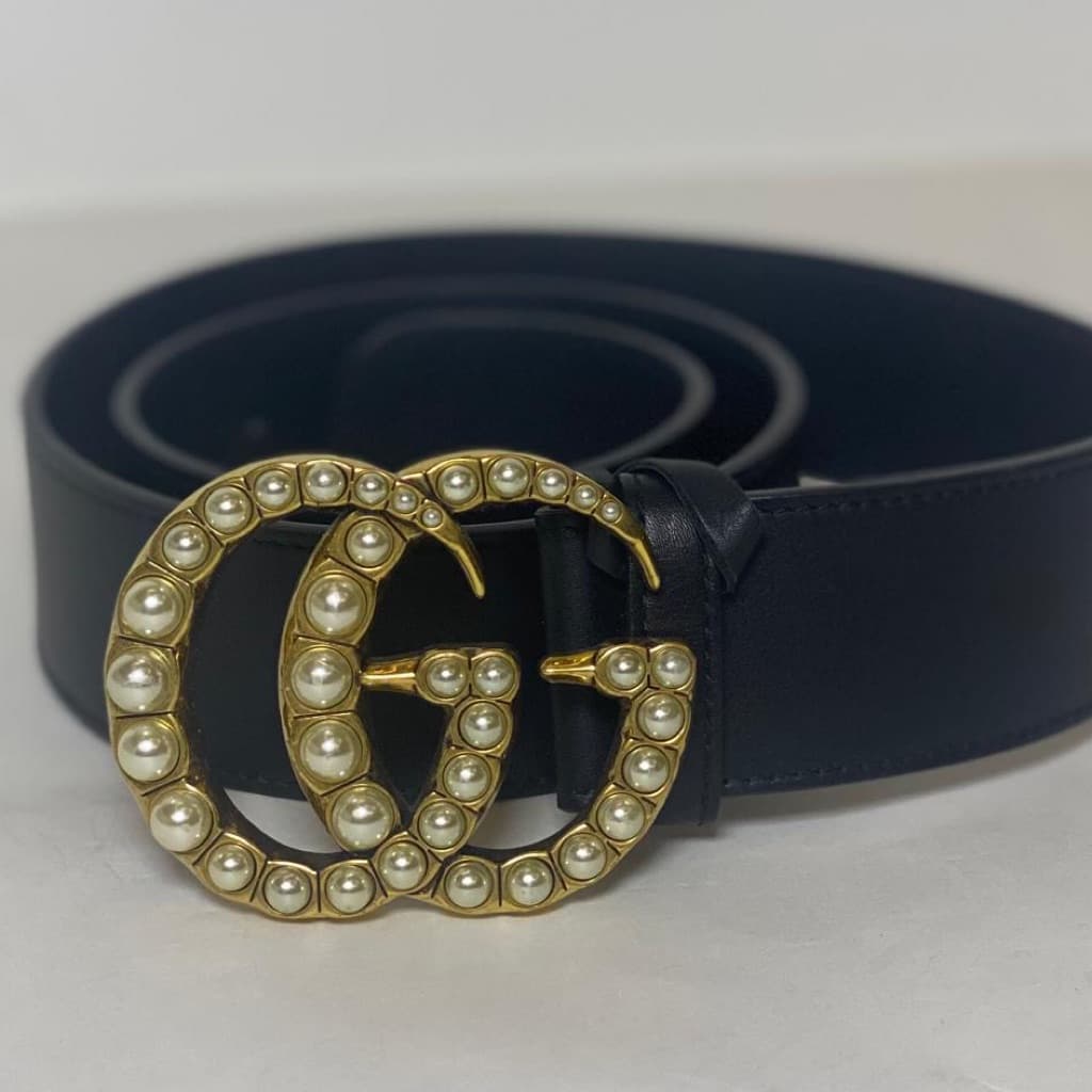 Classic Gucci Pearl Buckle Belt