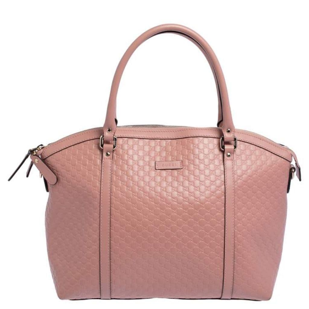 Gucci Pink Leather Dome Satchel