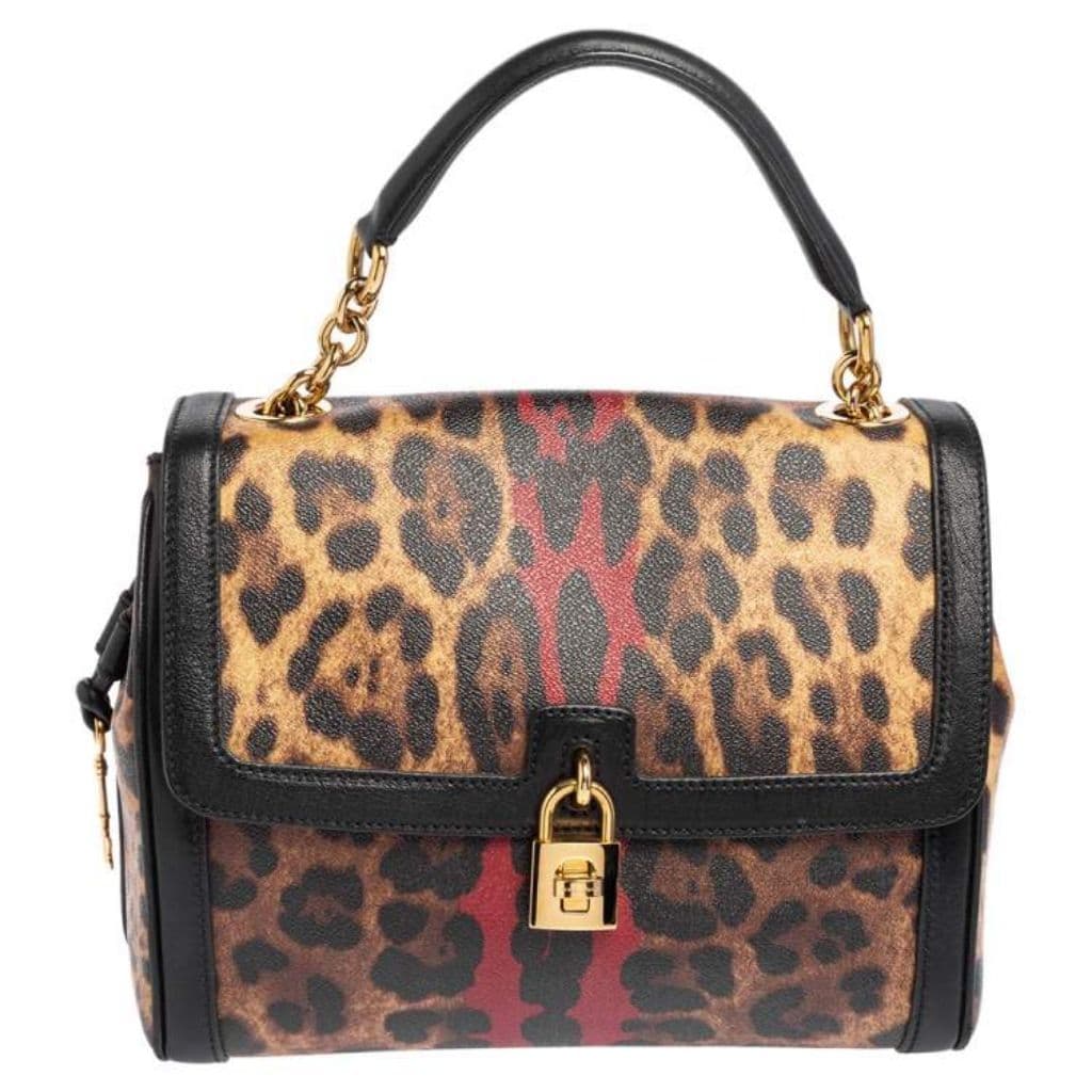 Dolce & Gabbana Leopard print top handle bag