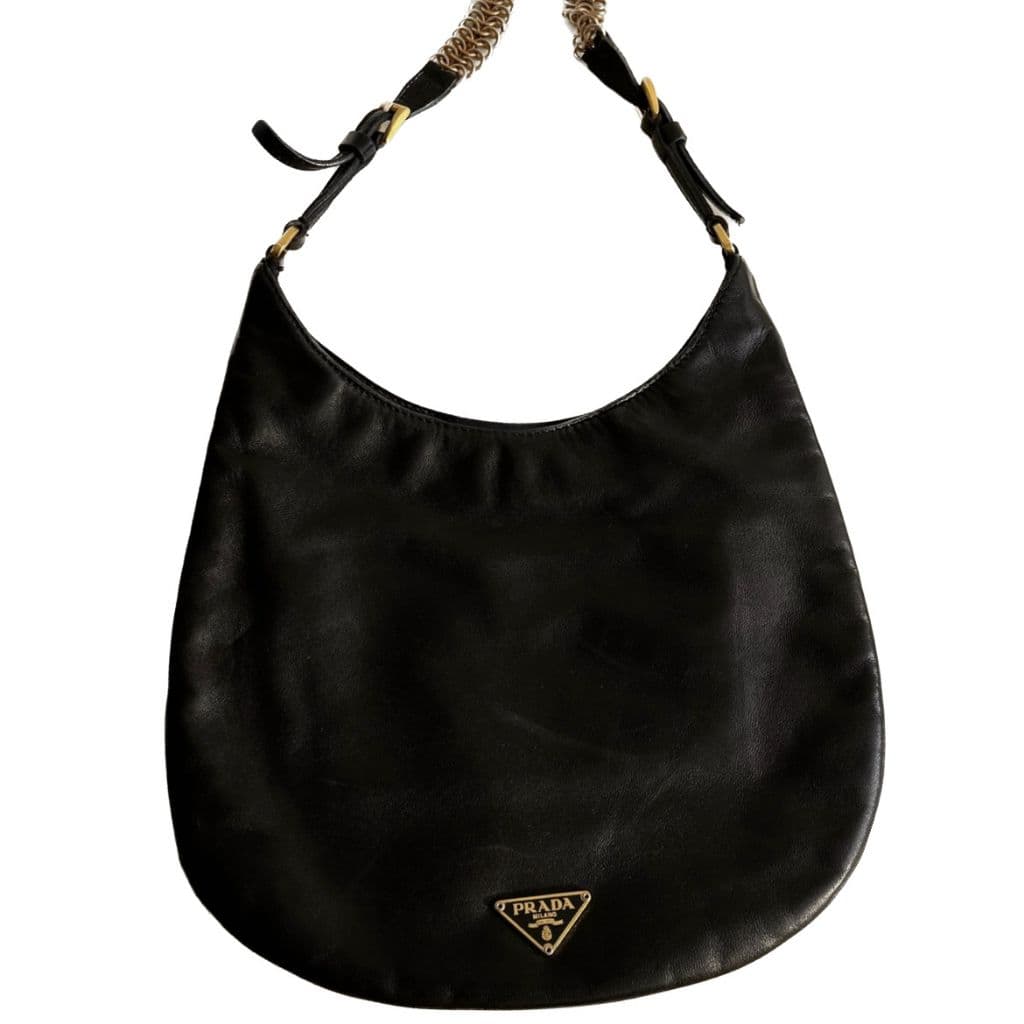 Prada
Large leather shoulder bag