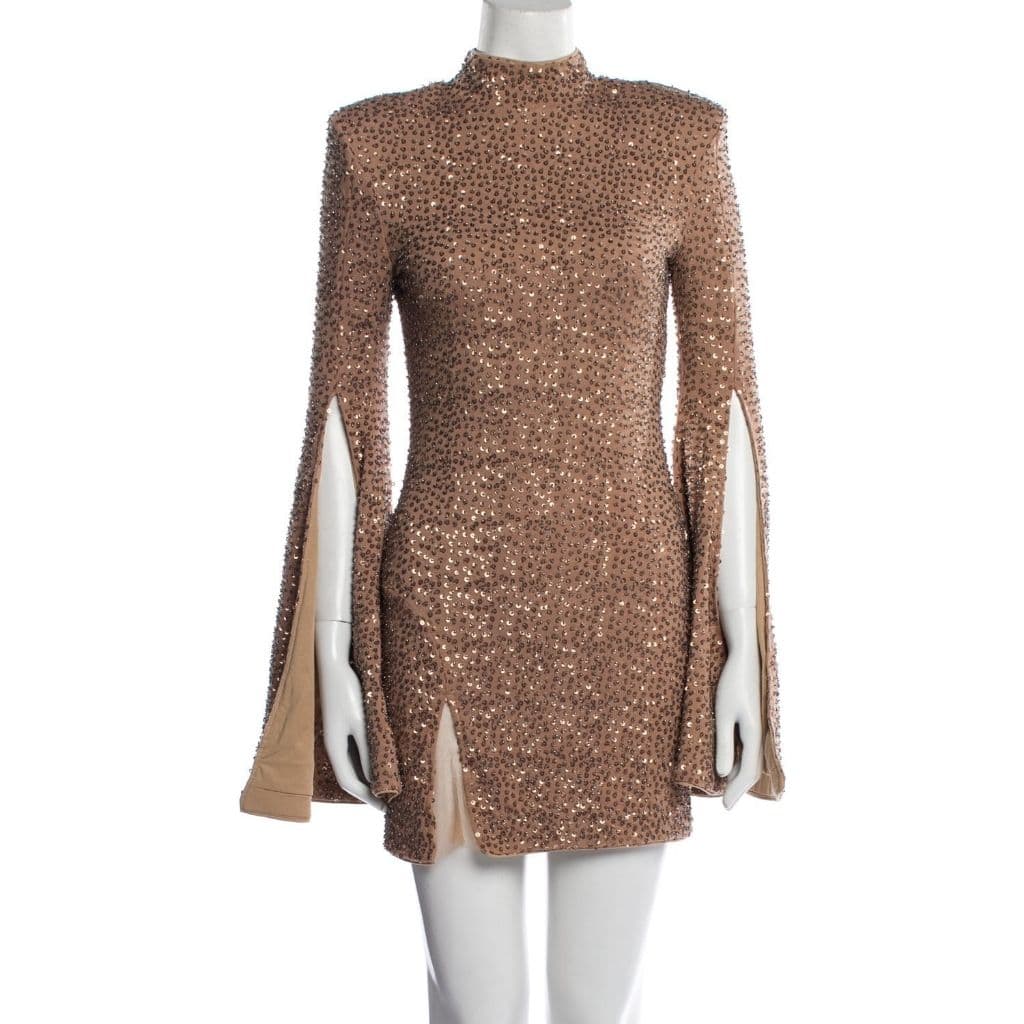 Michael Costello x Revolve Mock Neck Mini Dress