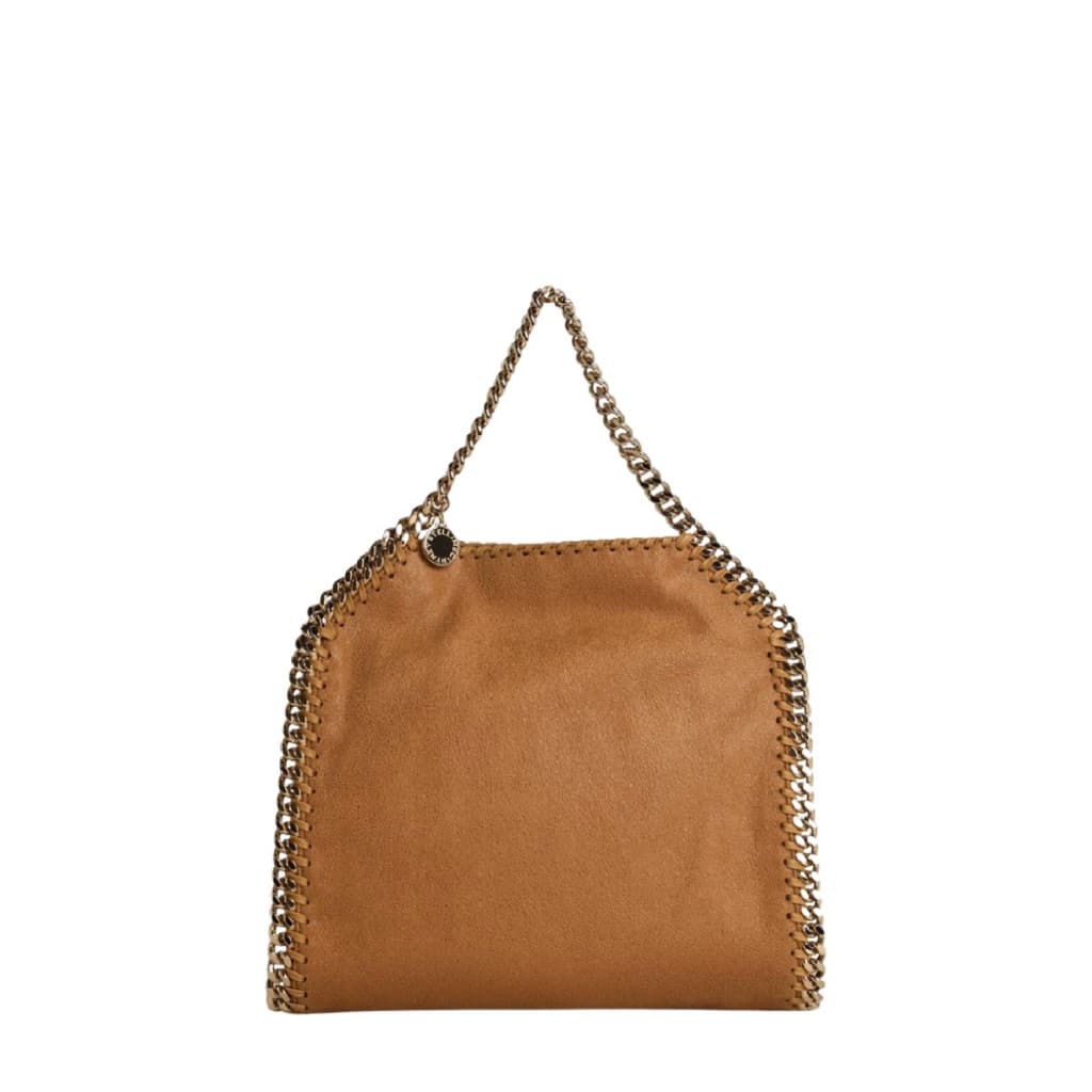 Falabella Fold Over Tote Bag in eco shaggy deer